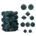 35-Piece Velvet Christmas Ball Ornaments Set – Shatterproof Tree Decorations