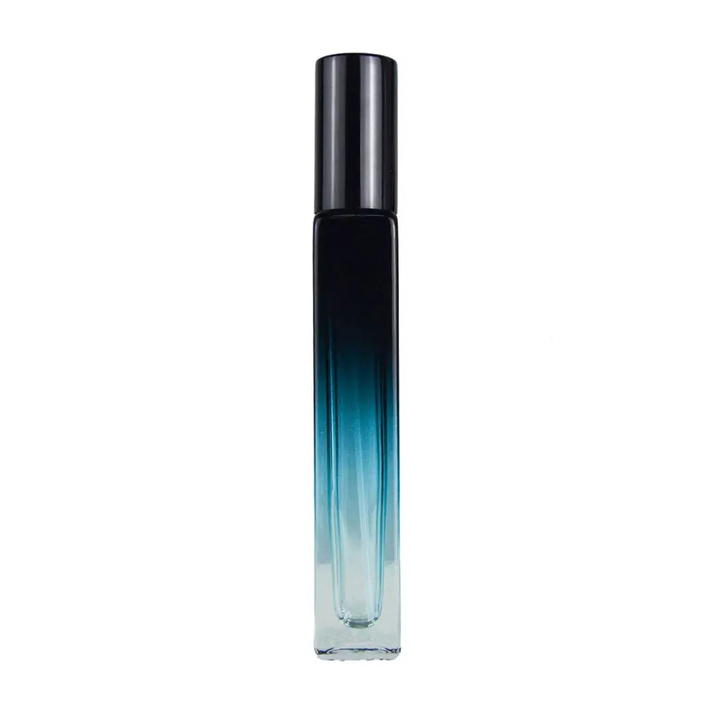 Gradient Blue Glass Perfume Atomizer Bottle – Refillable Travel Spray Vial 5ml / 9ml / 20ml