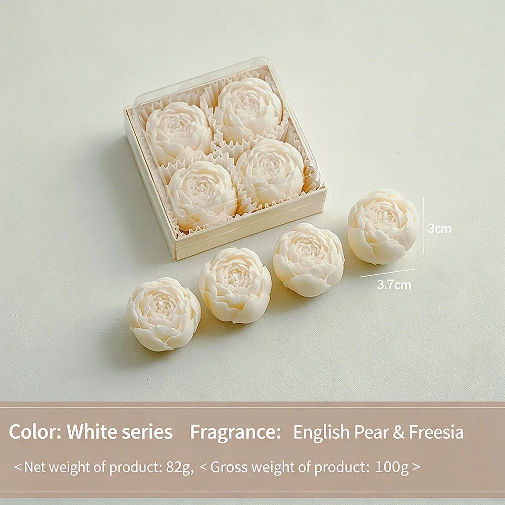 Romantic Rose Candle Gift Set | Soy Wax Floral Candles for Home & Gifting