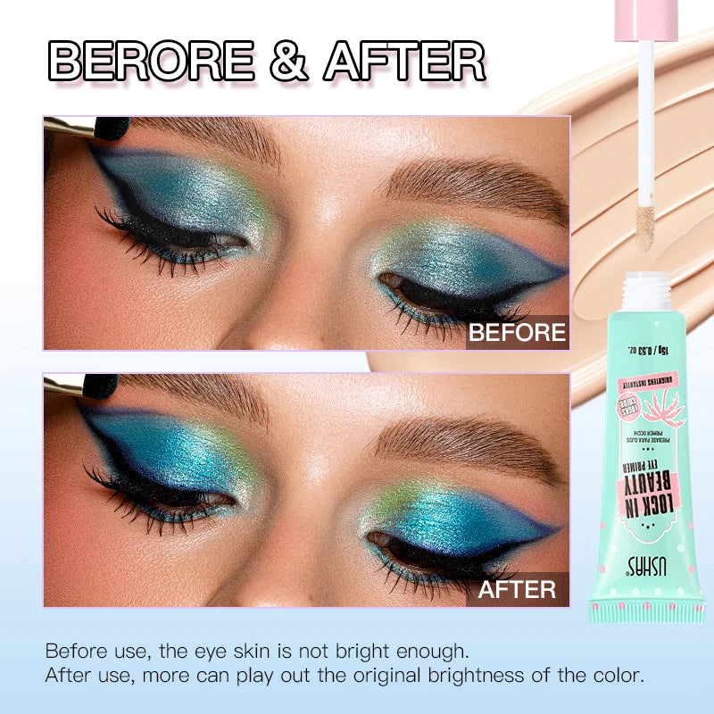 USHAS Eye Primer – Long-Lasting Makeup Base, Evens Skin Tone & Enhances Color ✅FREE UK Delivery