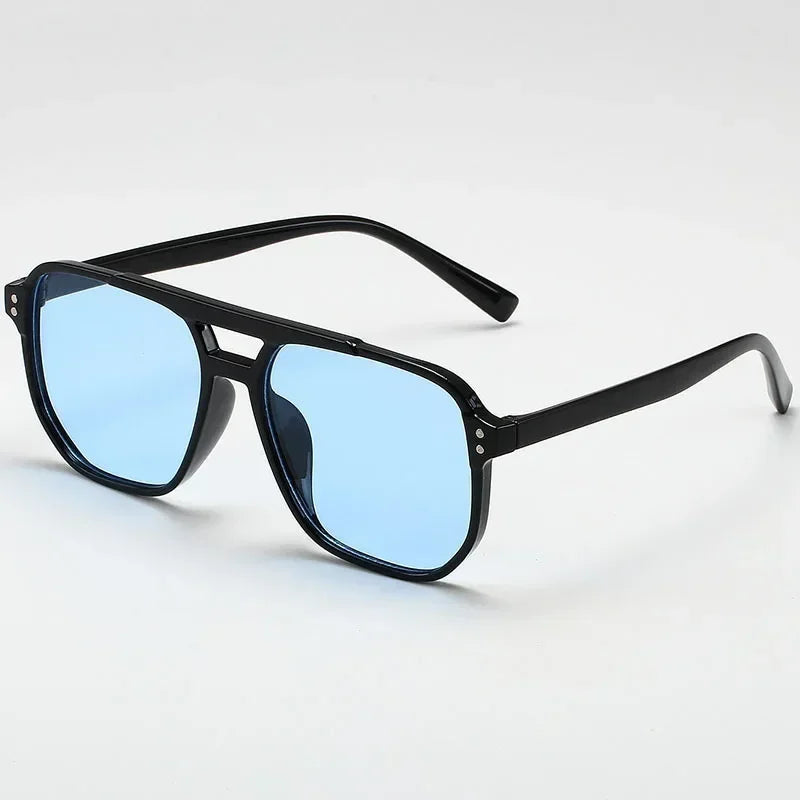 Classic Oversized Pilot Sunglasses – Vintage Double Bridge UV400 | Women & Men