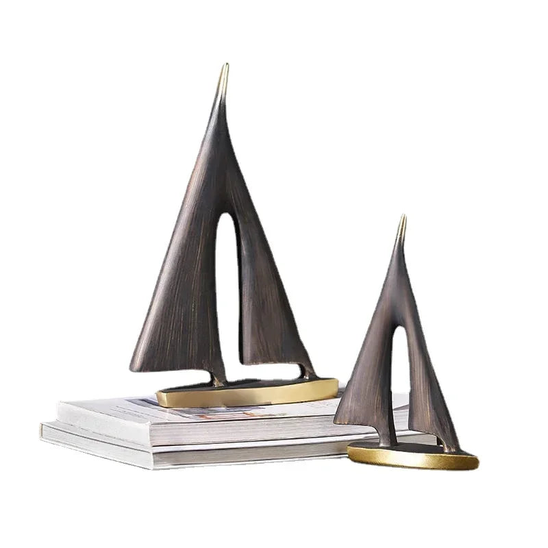 Smooth Sailing Sailboat Ornament | Resin Home Decor for Living Room & Bedroom