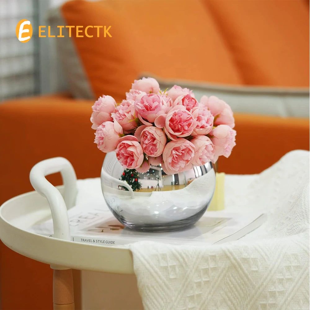 Convex Glass Candy Dish | Desk Organiser & Decorative Vase for Home Office