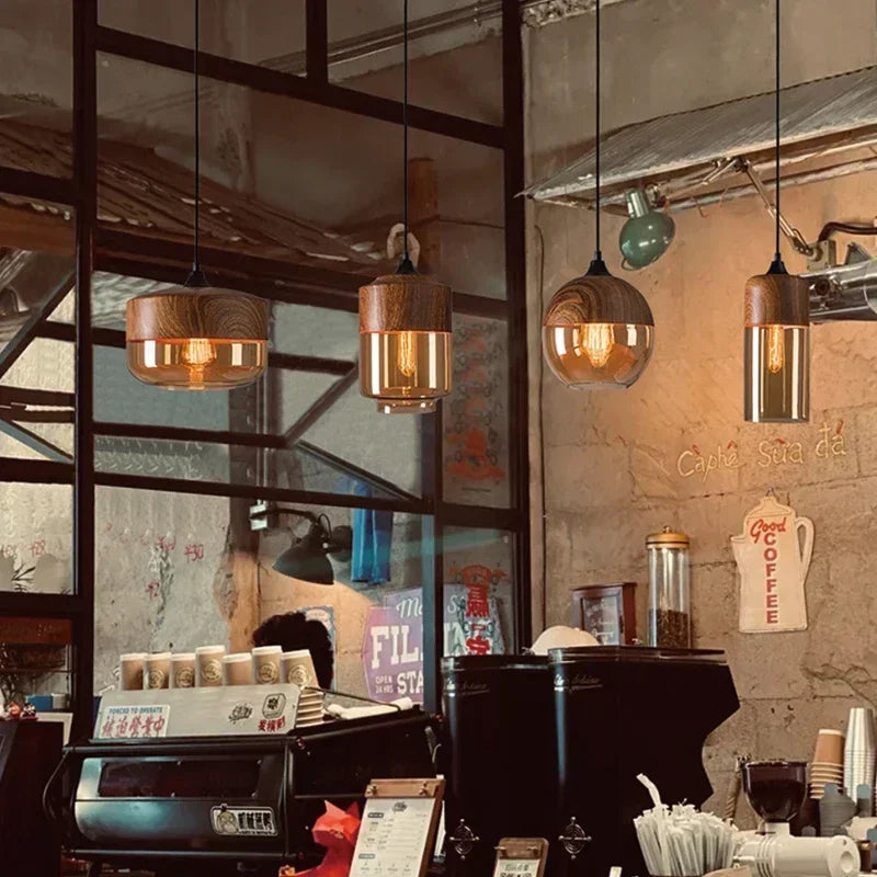 Industrial Retro Chandelier LED Pendant Lights Table Decor Hanging Lamp for Dining Room Restaurant Kitchen Bedside Pendant Lamps