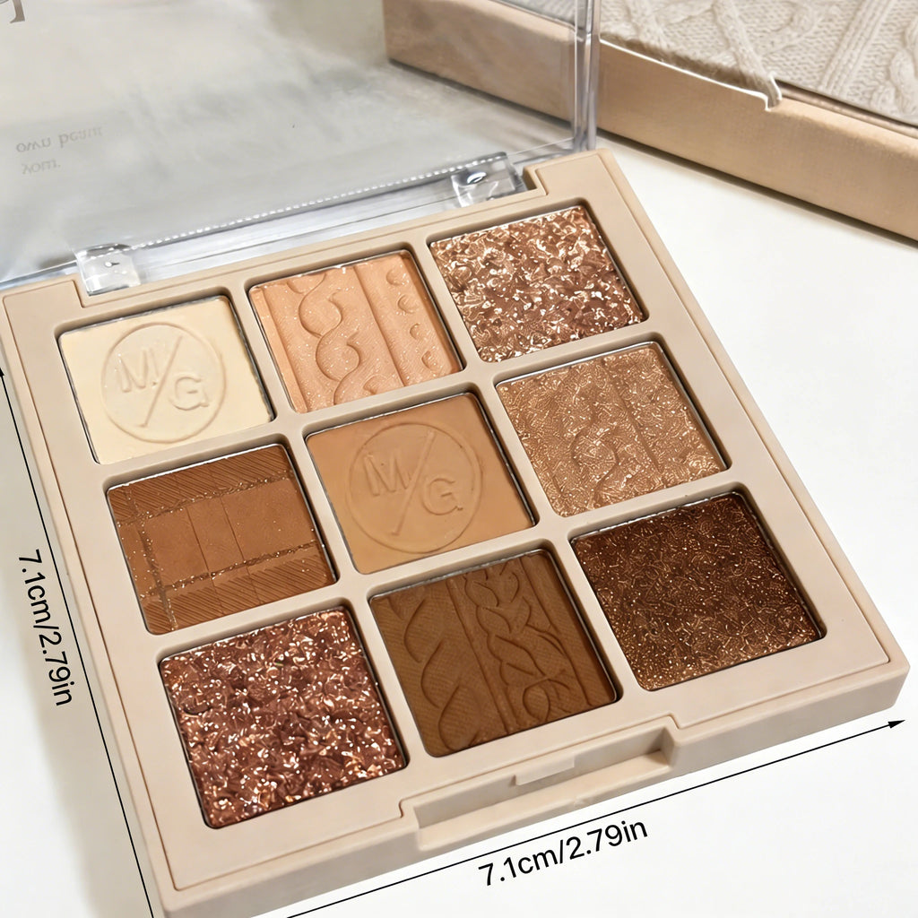 9-Shade Earth Tone Eyeshadow Palette