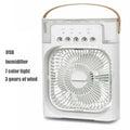 3-in-1 Air Cooler Fan & Humidifier – USB Portable Mist Fan with 600ml Tank