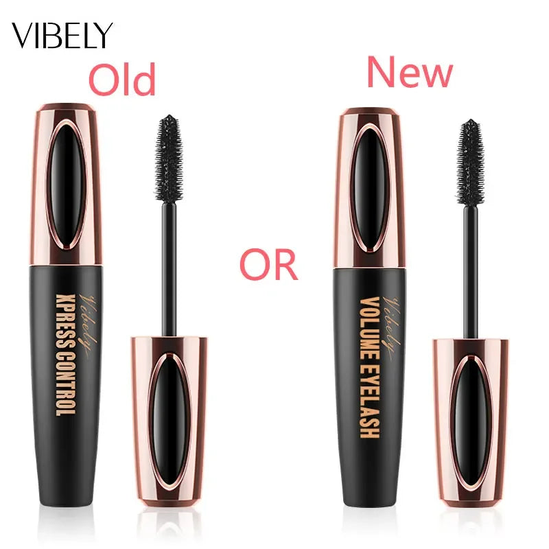 New 4D Silk Fiber Lash Mascara Waterproof VIBELY 3d Mascara For Eyelash Extension Black Thick Lengthening Eye Lashes Cosmetics✅FREE UK Delivery