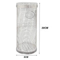 Cylindrical BBQ Grill Cage – Stainless Steel, Camping & Outdoor ✅FREE UK Delivery