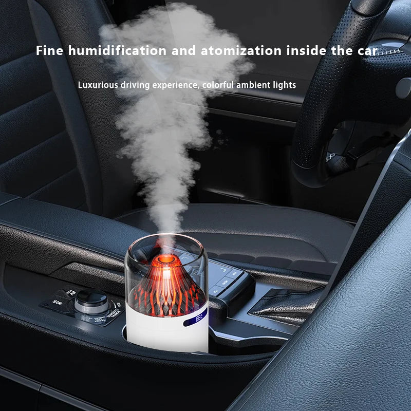 360ml Car Aroma Humidifier USB Ultrasonic Essential Oil Diffuser with Colorful Light  Home Car Air Fresher Fragrance Diffuser