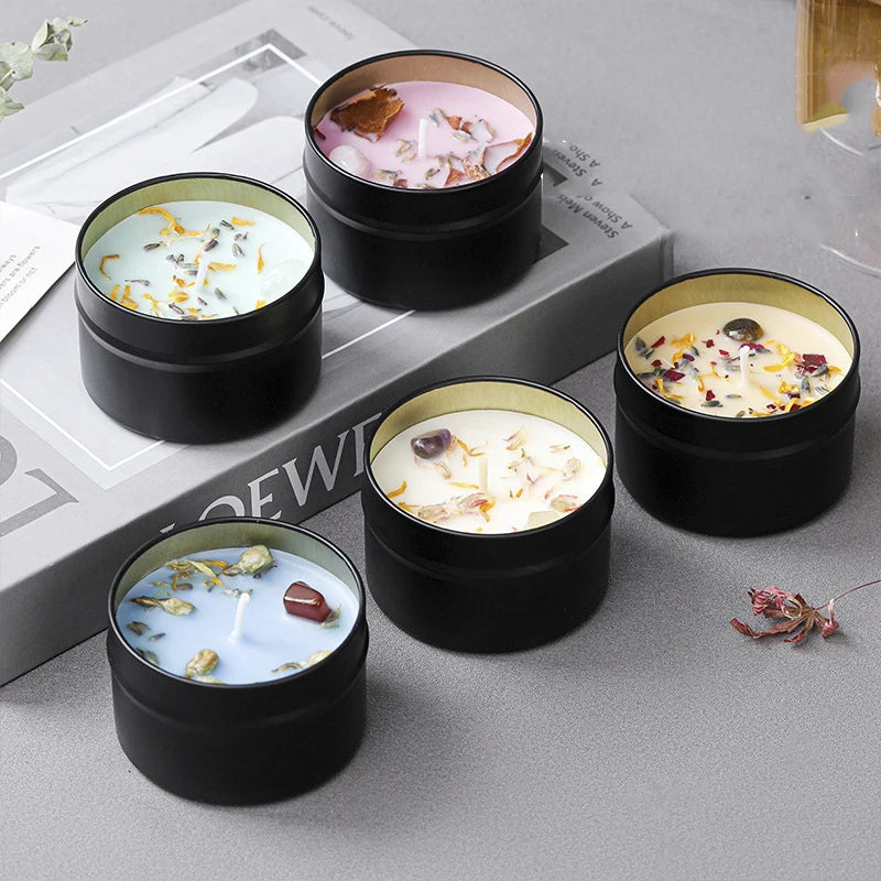 Crystal Soy Wax Floral Scented Candle
