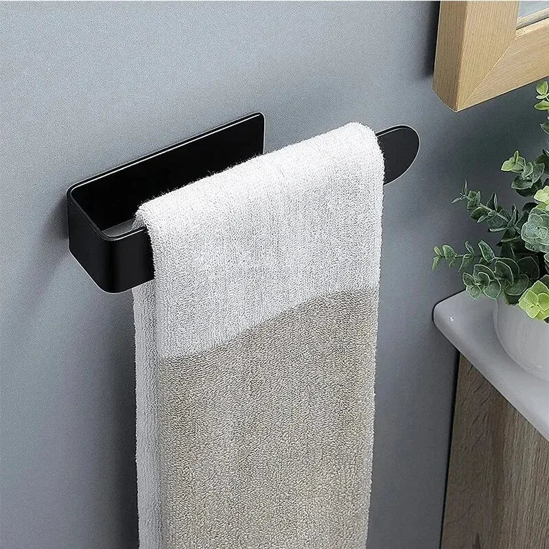 Self-Adhesive Towel Rack – No Drill | Bathroom & Kitchen Wall Holder✅ FREE UK Delivery