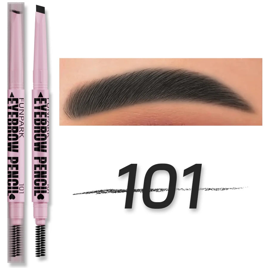 2-in-1 Waterproof Eyebrow Pencil – Long-Lasting & Natural Look – 5 Shades ✅ FREE UK Delivery