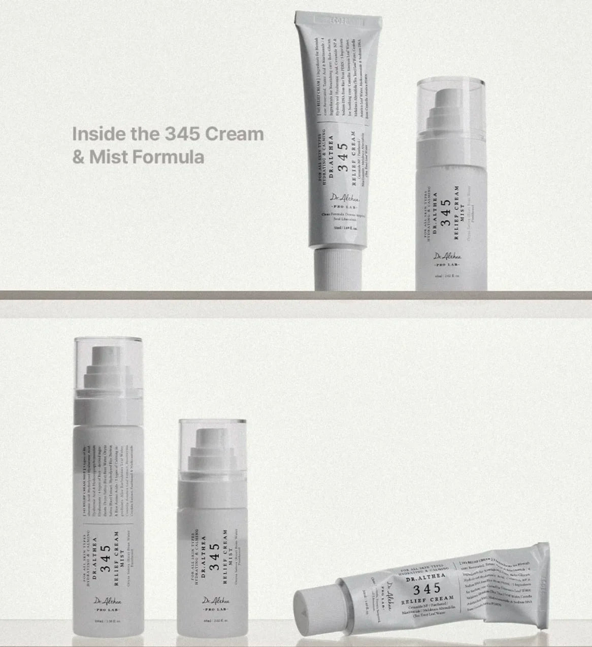 Original Dr.Althea 345 Relief Cream / 147 Antioxidant Mist – Repair & Moisturise