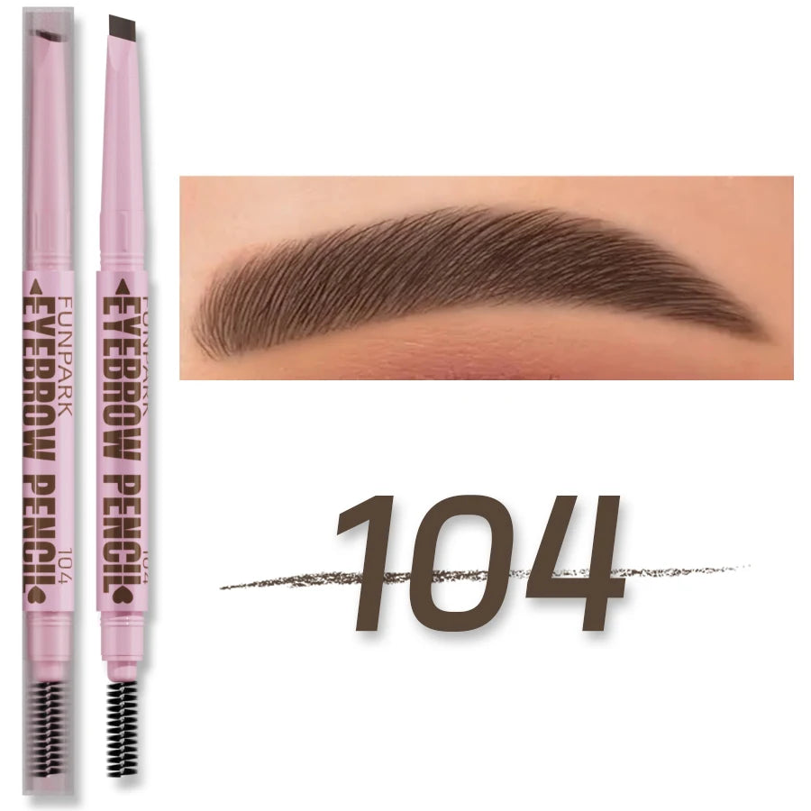 2-in-1 Waterproof Eyebrow Pencil – Long-Lasting & Natural Look – 5 Shades ✅ FREE UK Delivery