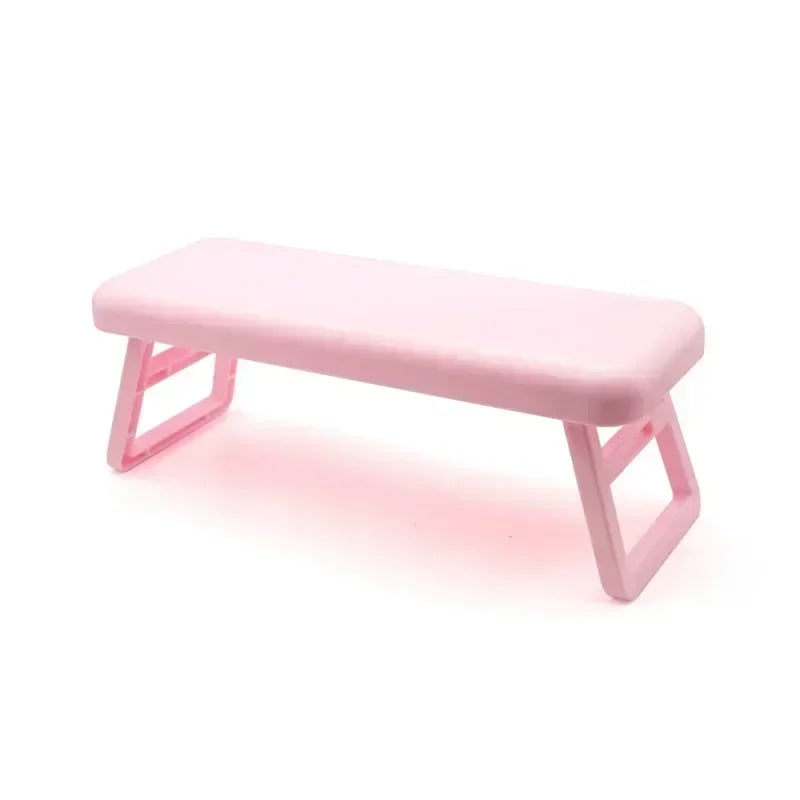 Foldable Nail Hand Rest Cushion – Manicure Arm Stand Pillow & Sponge Support Mat for Salon & Home