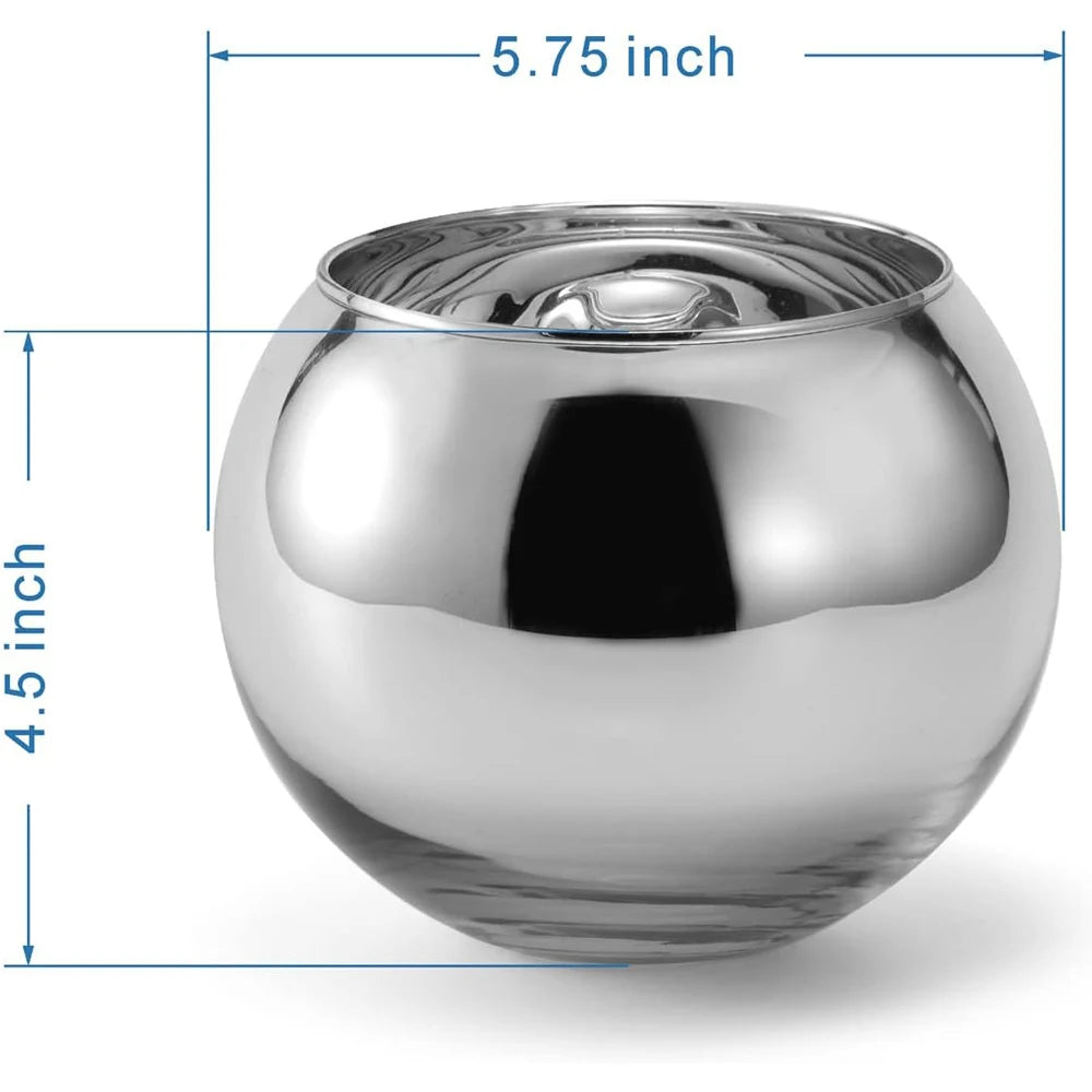 Convex Glass Candy Dish | Desk Organiser & Decorative Vase for Home Office