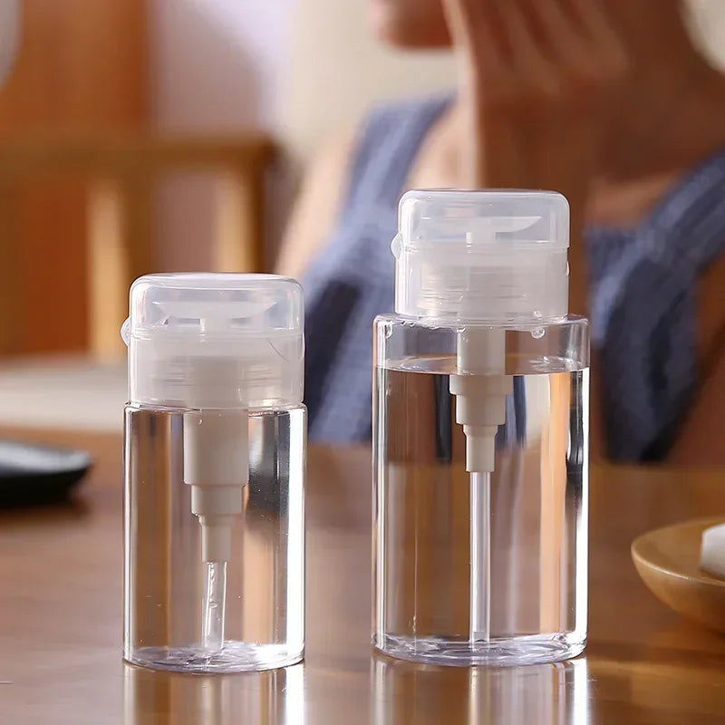 Refillable Press Pump Bottle | Nail Polish Remover & Liquid Dispenser
