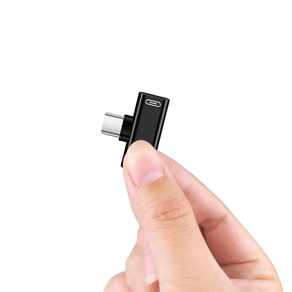 USB C Splitter Type C Male to Dual Type C Female Earphones Charger Adapter Splitter Converter