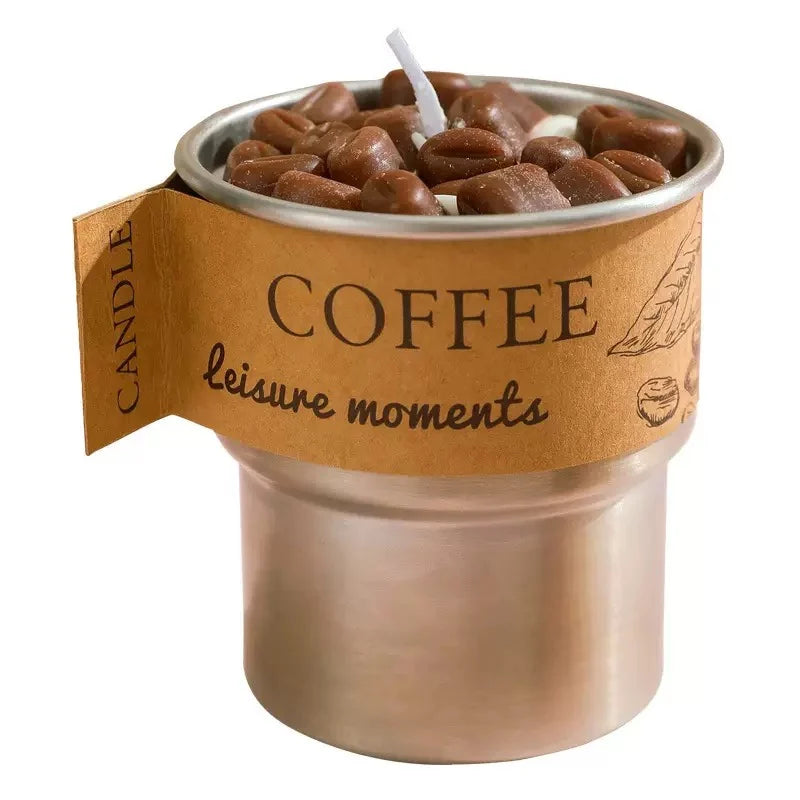 Coffee Bean Scented Candle | Premium Simulation Cup Wax Gift Candle