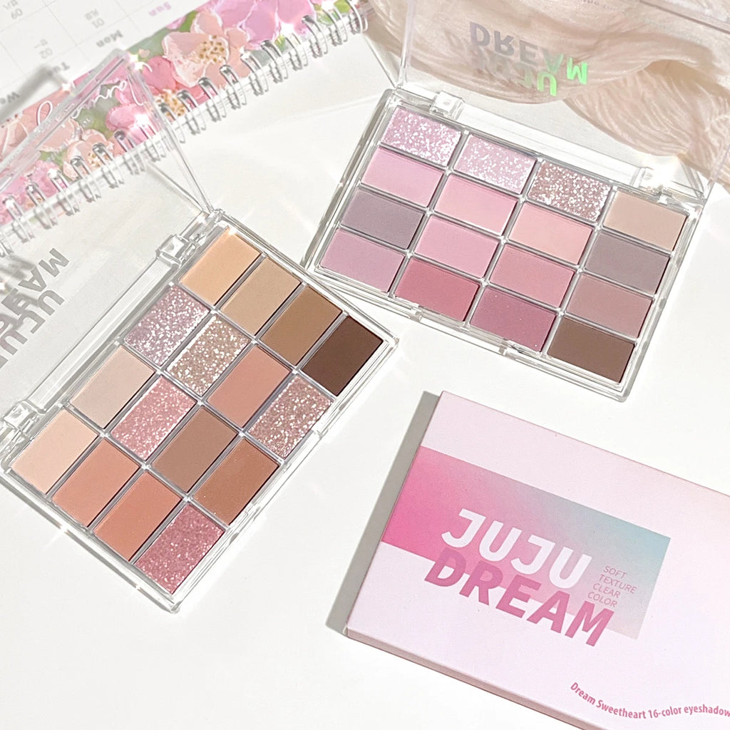 16‑Colour Eyeshadow Palette | Matte & Shimmer | Waterproof – FREE SHIPPING