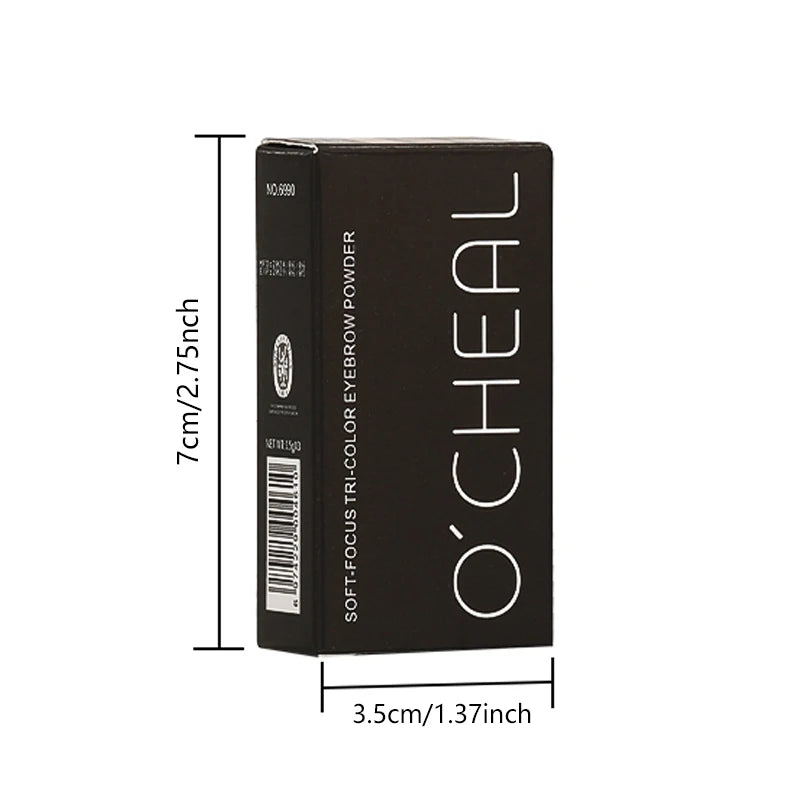 3-Shade Waterproof Eyebrow Powder Palette