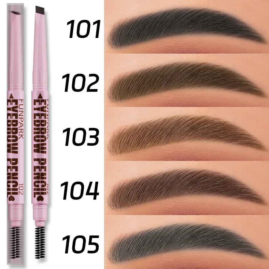 2-in-1 Waterproof Eyebrow Pencil – Long-Lasting & Natural Look – 5 Shades ✅ FREE UK Delivery