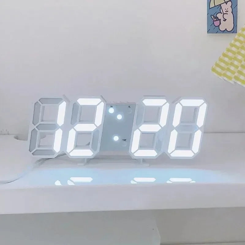 LED Digital Wall Clock | Modern Electronic Desk & Table Clock for Home