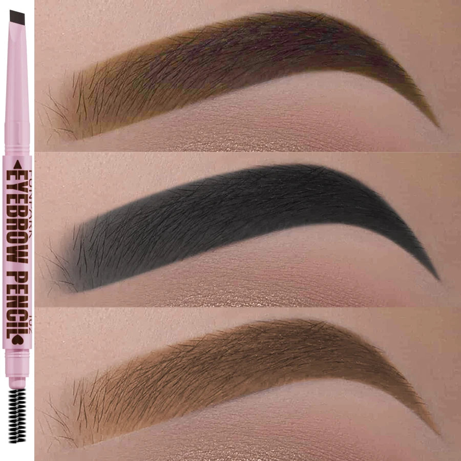 2-in-1 Waterproof Eyebrow Pencil – Long-Lasting & Natural Look – 5 Shades ✅ FREE UK Delivery