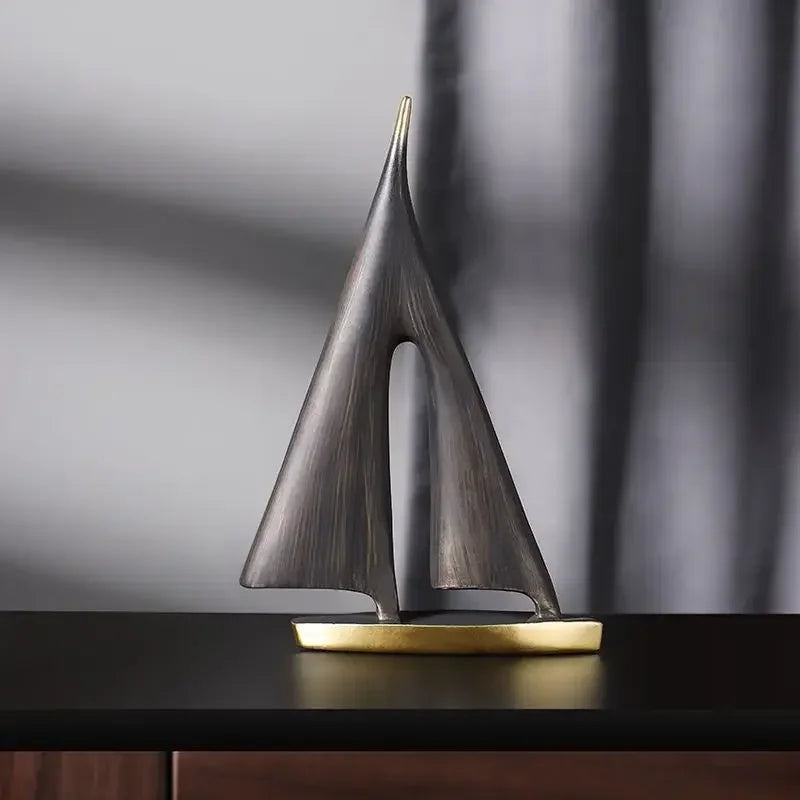 Smooth Sailing Sailboat Ornament | Resin Home Decor for Living Room & Bedroom