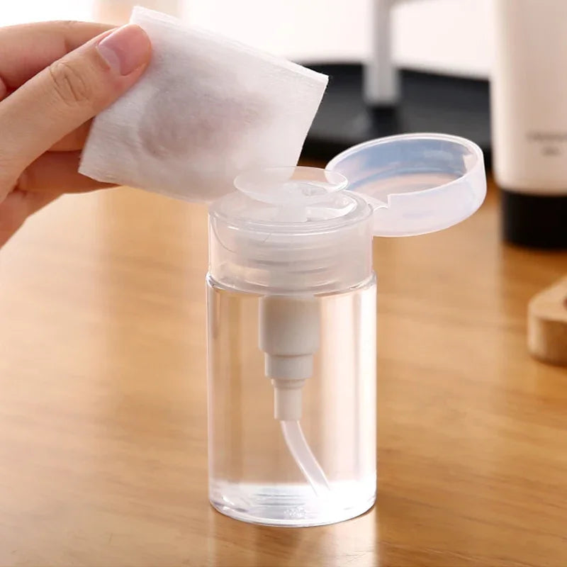 Refillable Press Pump Bottle | Nail Polish Remover & Liquid Dispenser