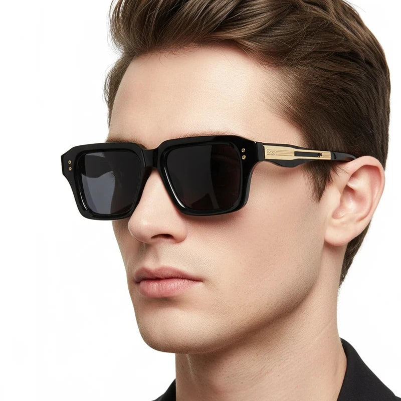 High-end Square Sunglasses Men Women Luxury Business Sun Glasses Fashion Daily Decorative Outdoor Shades UV400