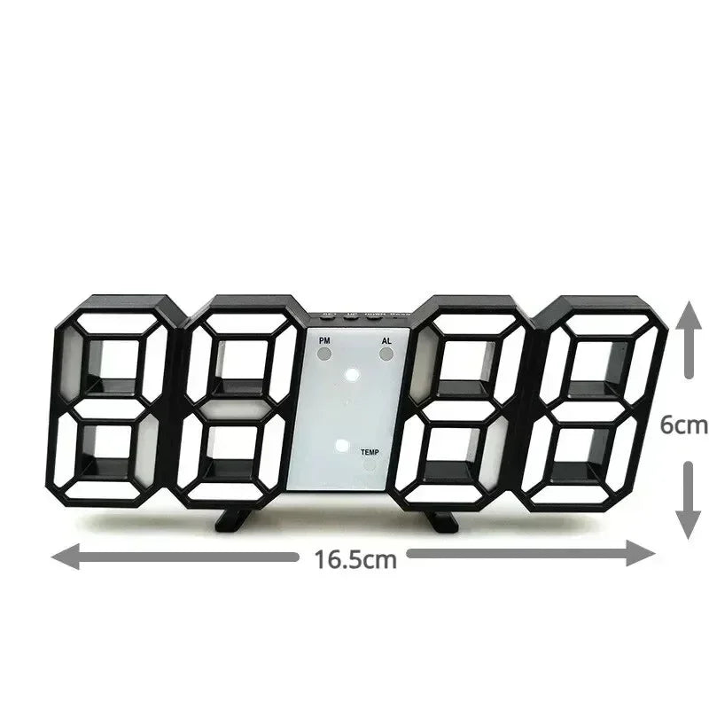 LED Digital Wall Clock | Modern Electronic Desk & Table Clock for Home