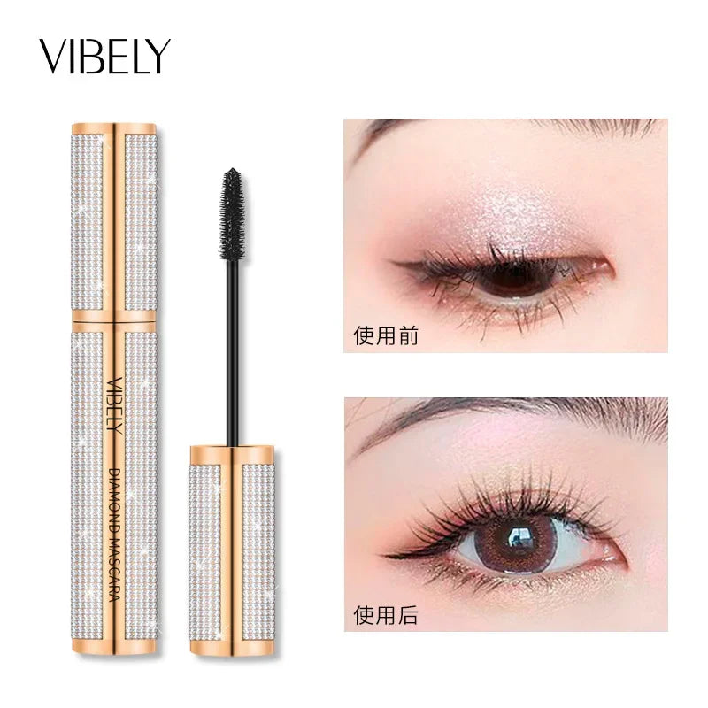 New 4D Silk Fiber Lash Mascara Waterproof VIBELY 3d Mascara For Eyelash Extension Black Thick Lengthening Eye Lashes Cosmetics✅FREE UK Delivery
