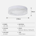 Modern LED Ceiling Light | Round Crystal Design | Indoor Home Lamp