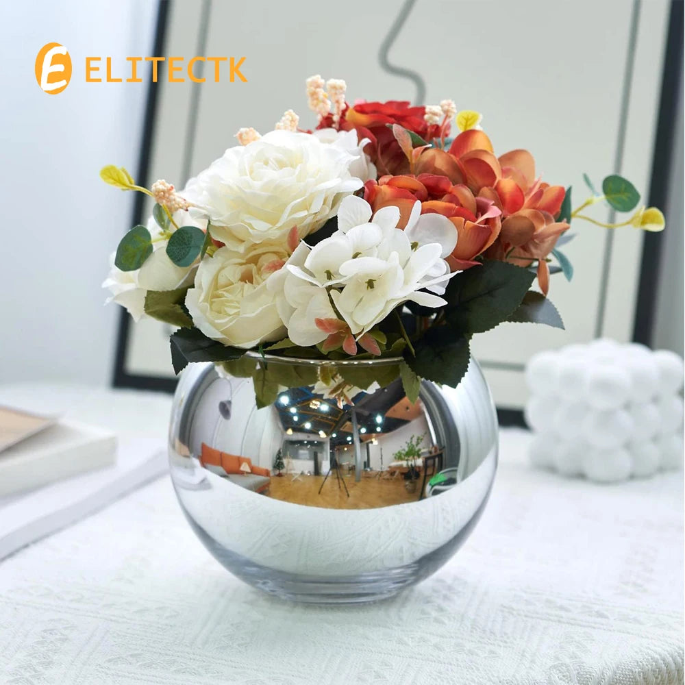 Convex Glass Candy Dish | Desk Organiser & Decorative Vase for Home Office
