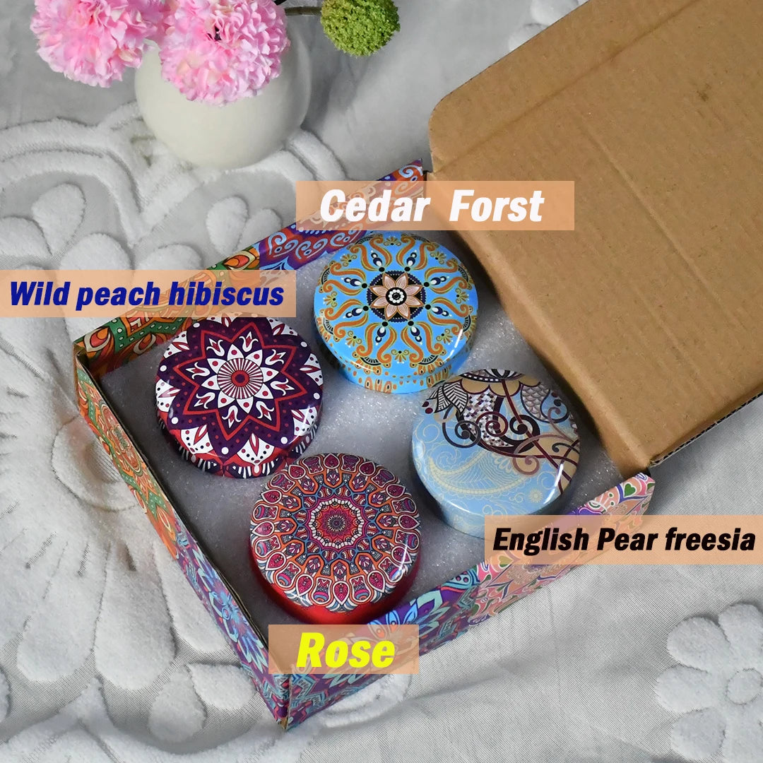 Arabian Nights Scented Candle Set | 4-Piece Gift Box